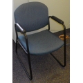 Blue Green Armed Guest Chair